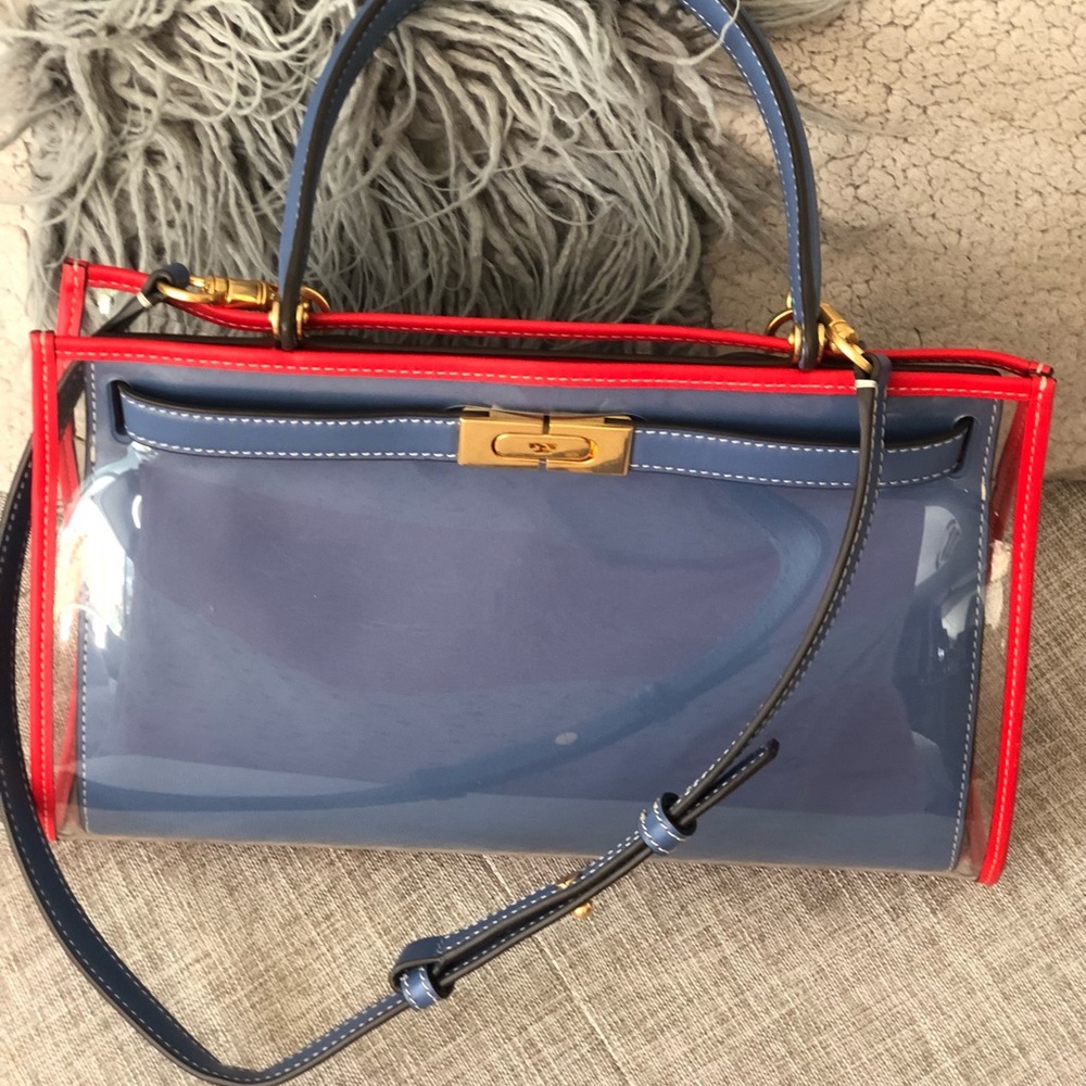 Tory Burch hard to find Lee Radziwill with rain cover looks new so beautiful